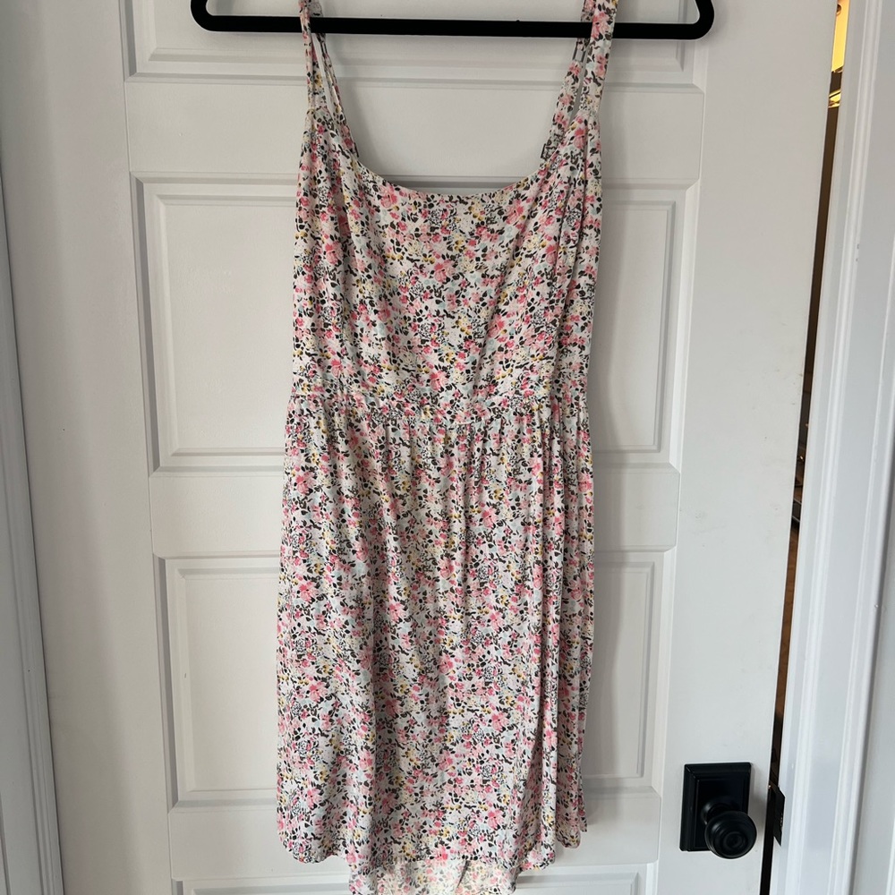 Floral skater dress - A line dress with back cut out
